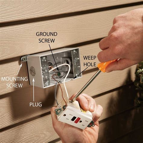 should i silicone the screws inside a outdoor junction box|electrical outlet box screws.